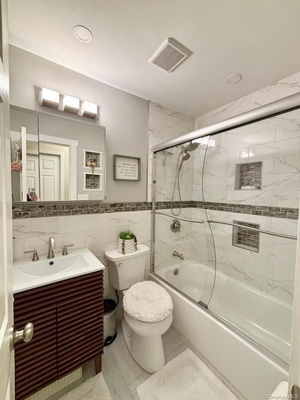 Bathroom, Glass Shower, Interior, Marble Walls, Recessed Lighting