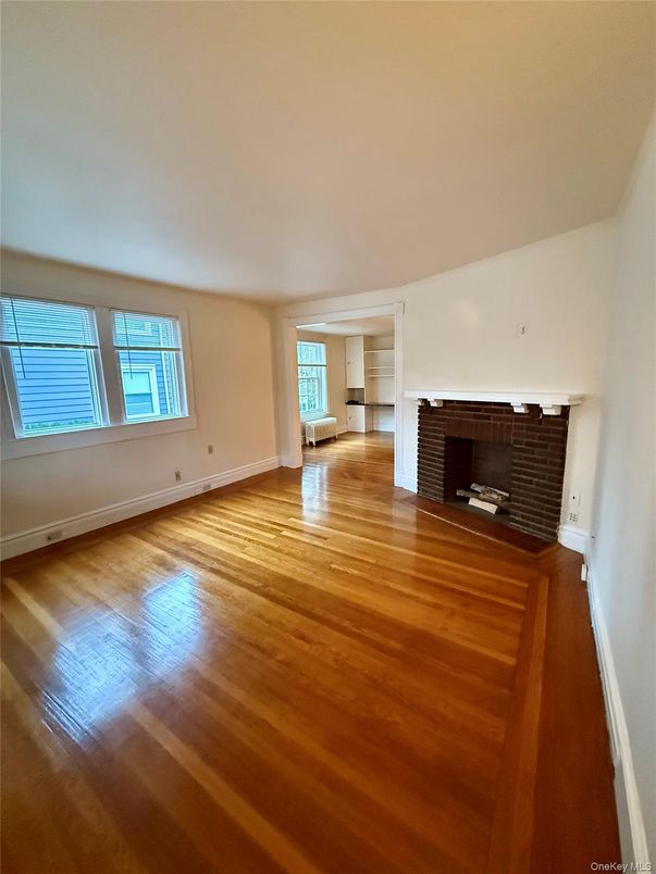 Empty room, Fireplace, Interior, Wood Texture Flooring