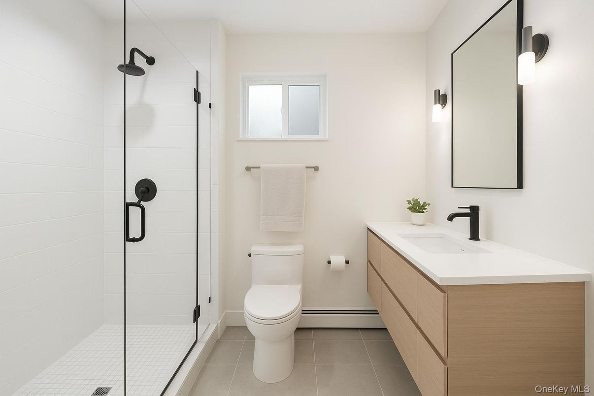 Bathroom, Glass Shower, Interior