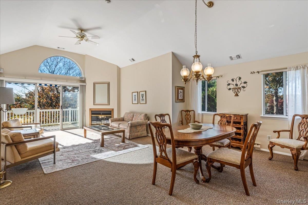 Chandelier, Dining room, Fireplace, Interior, Living room