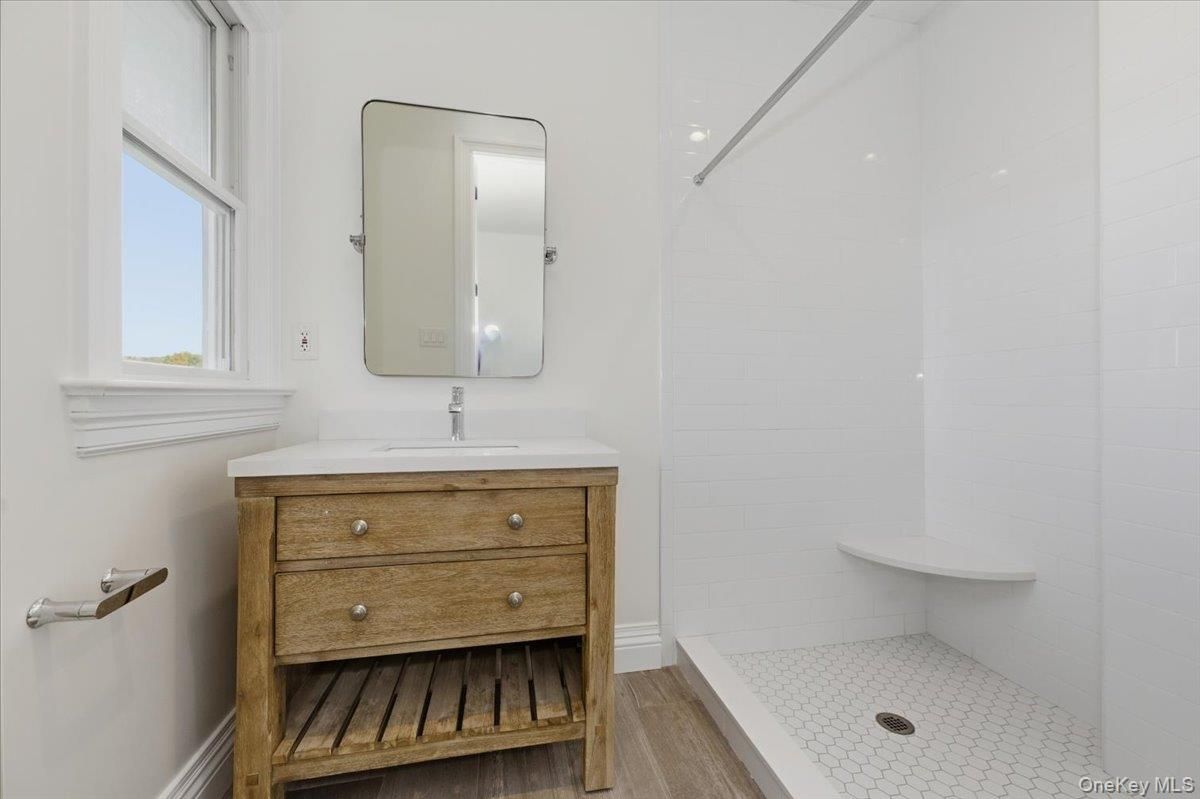 Bathroom, Dual Sink Vanities, Interior, Wood Texture Flooring