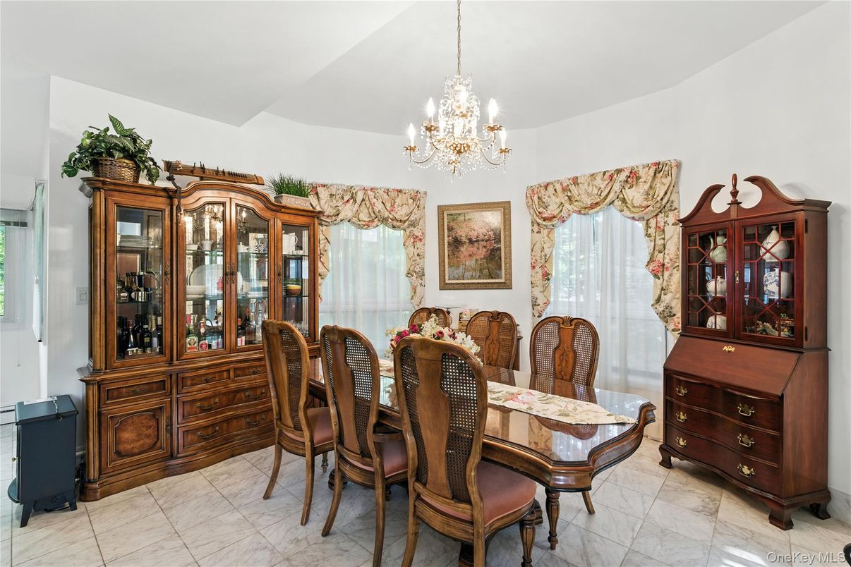 Chandelier, Dining room, Interior, Marble