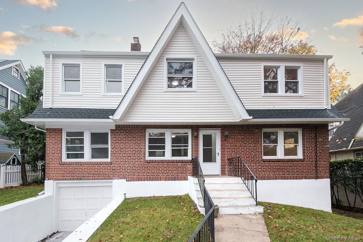 Attached, Exterior, Facade, Brick Facade, Farmhouse