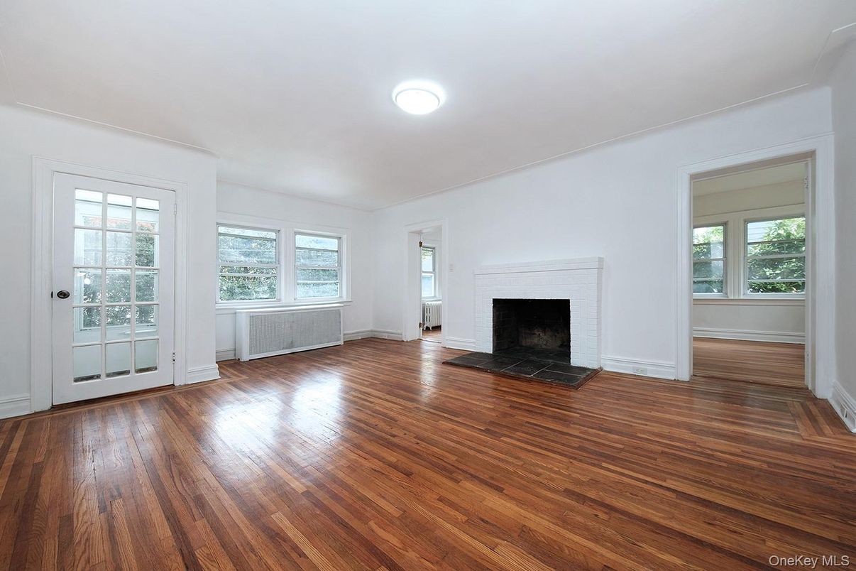 Empty room, Fireplace, Interior, Wood Texture Flooring