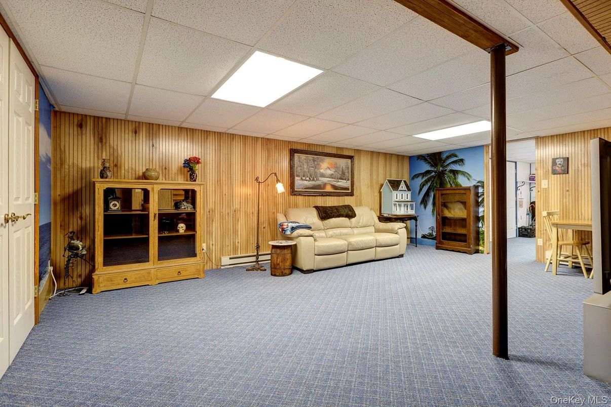 Interior, Living room, Recessed Lighting, Wooden Walls
