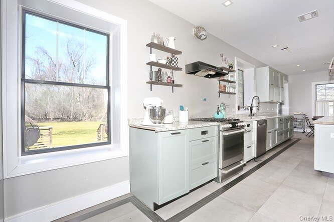 Interior, Kitchen, Recessed Lighting, Stainless Steel Appliances