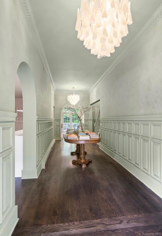 Chandelier, Interior, Wood Texture Flooring