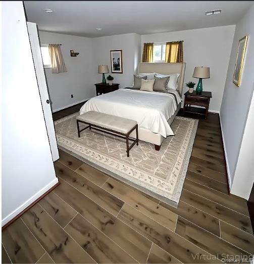 Bedroom, Interior, Wood Texture Flooring