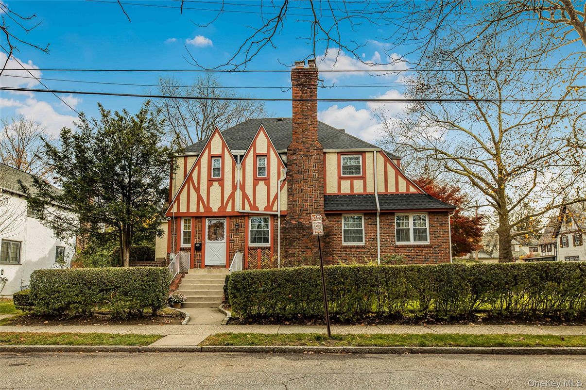 Exterior, Facade, Brick Facade, Tudor Revival