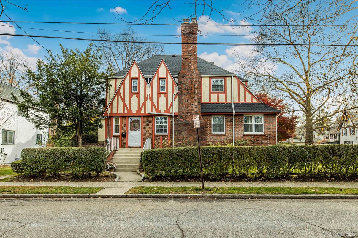 Exterior, Facade, Brick Facade, Tudor Revival
