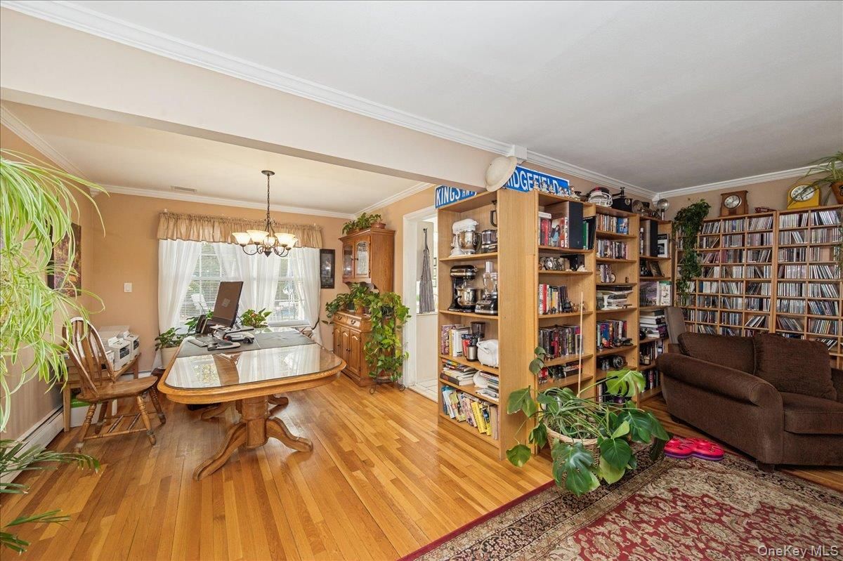 Chandelier, Home Office, Interior, Wood Texture Flooring