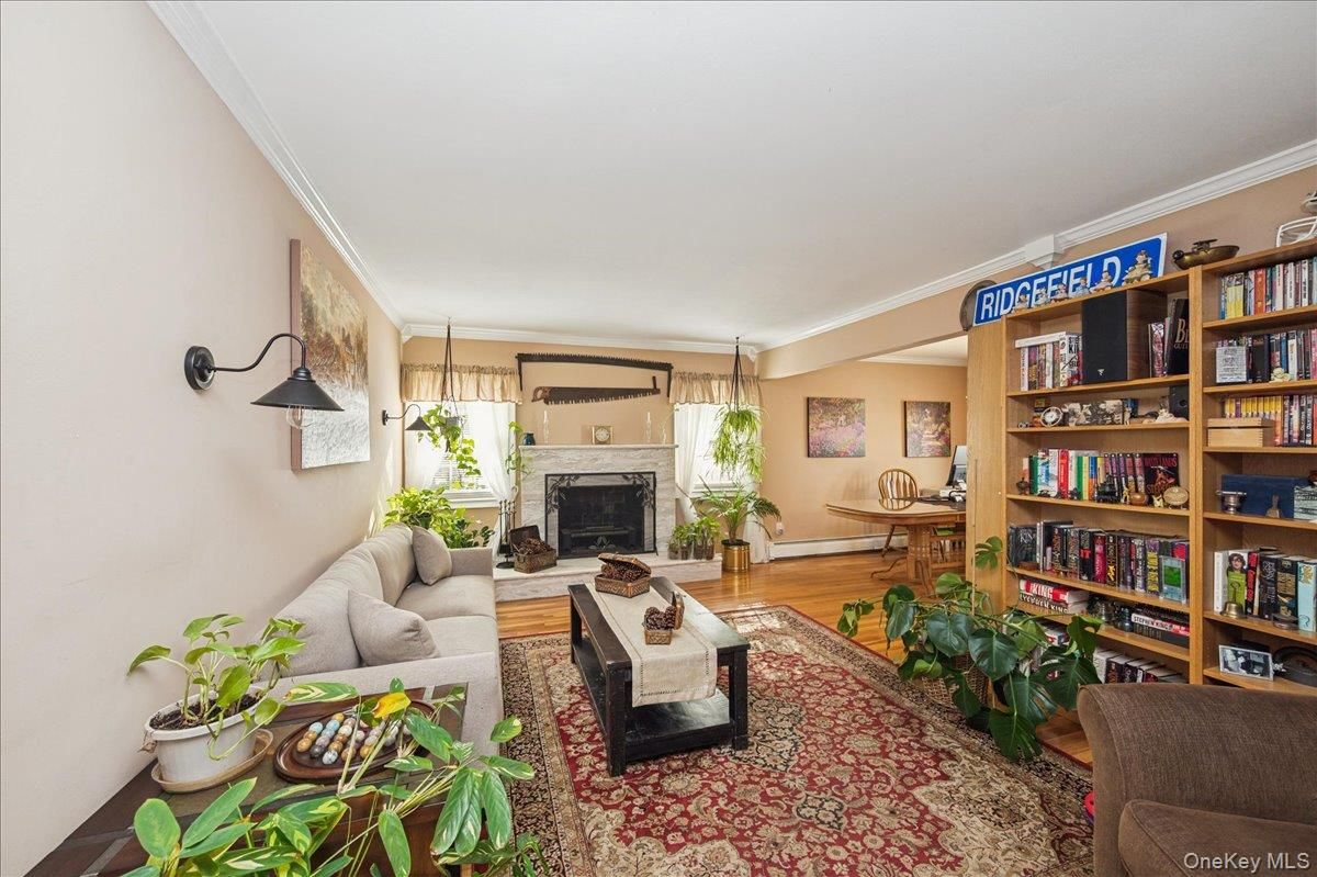Fireplace, Interior, Living room, Pendant Lights, Wood Texture Flooring