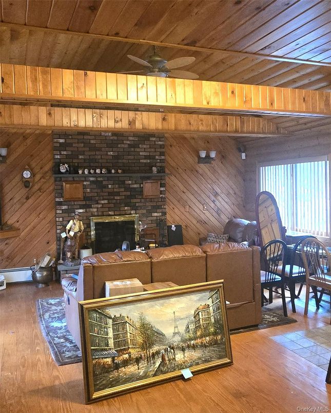 Fireplace, Interior, Living room, Wooden Ceilings, Wood Texture Flooring, Wooden Walls