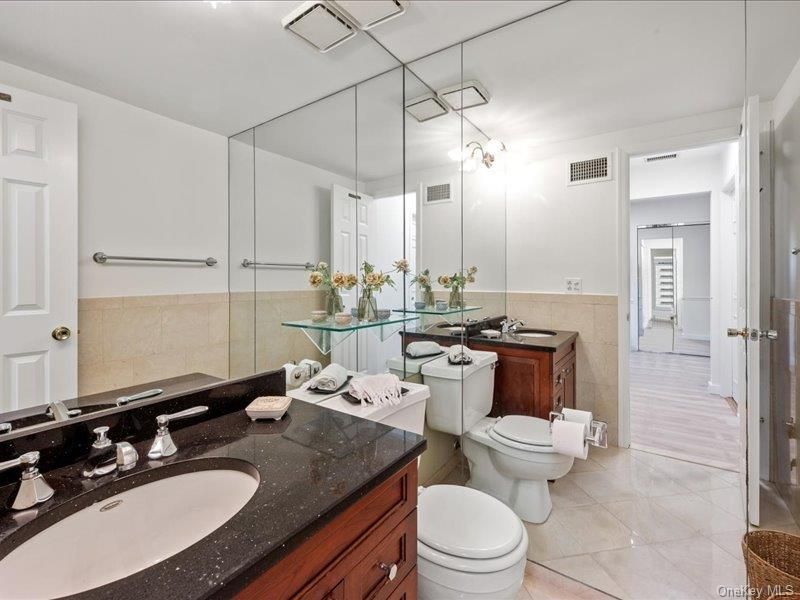 Bathroom, Dual Sink Vanities, Glass Shower, Interior