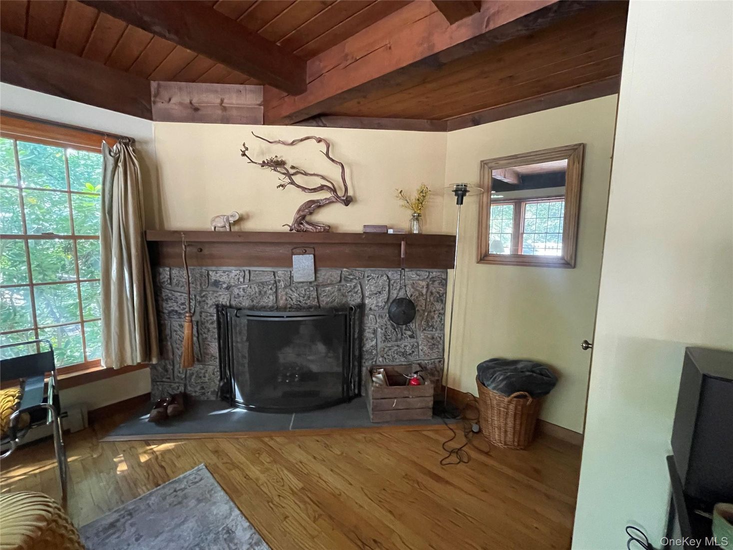 Fireplace, Interior, Wooden Beams, Wooden Ceilings, Wood Texture Flooring