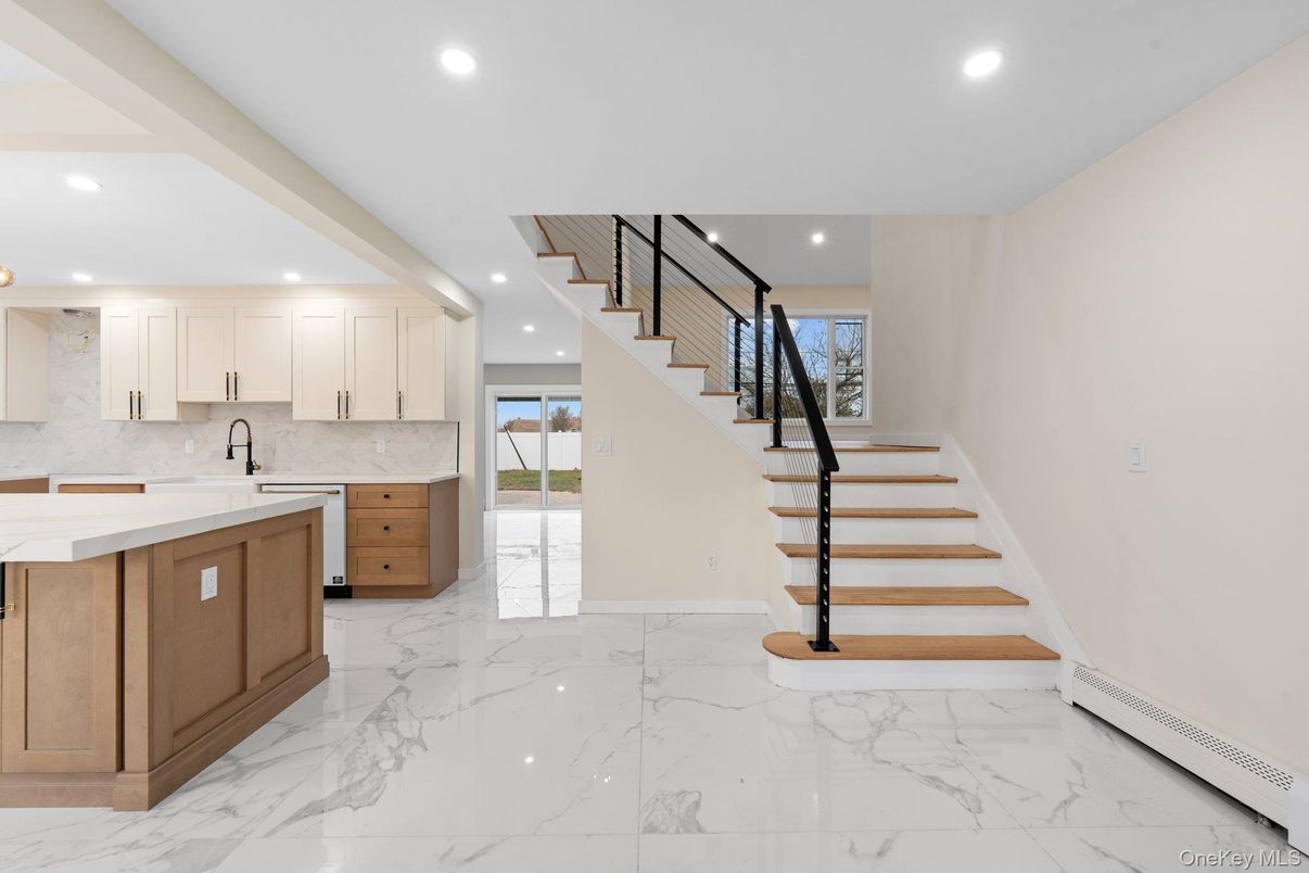 Interior, Kitchen, Marble, Recessed Lighting