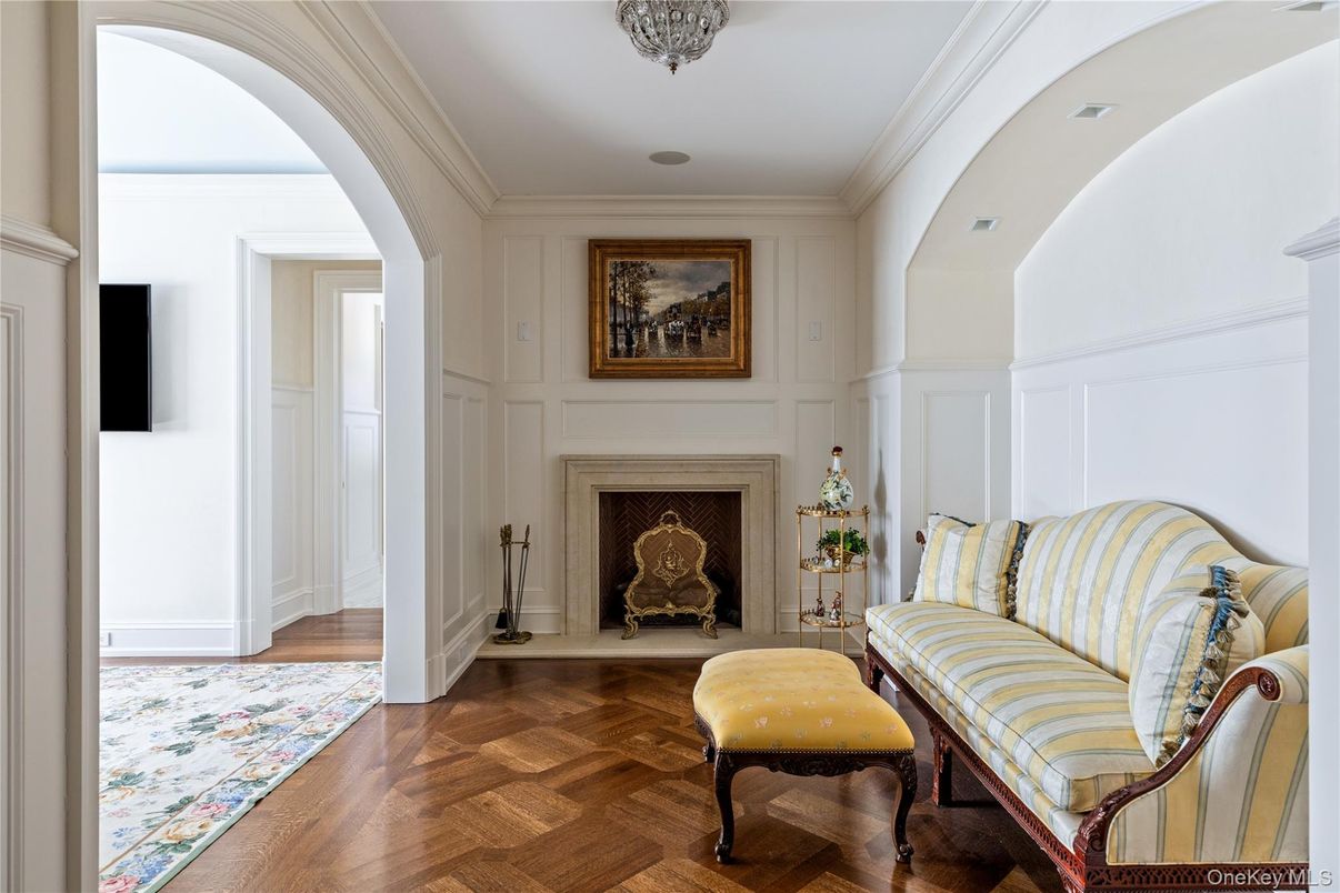 Fireplace, Interior, Wood Texture Flooring