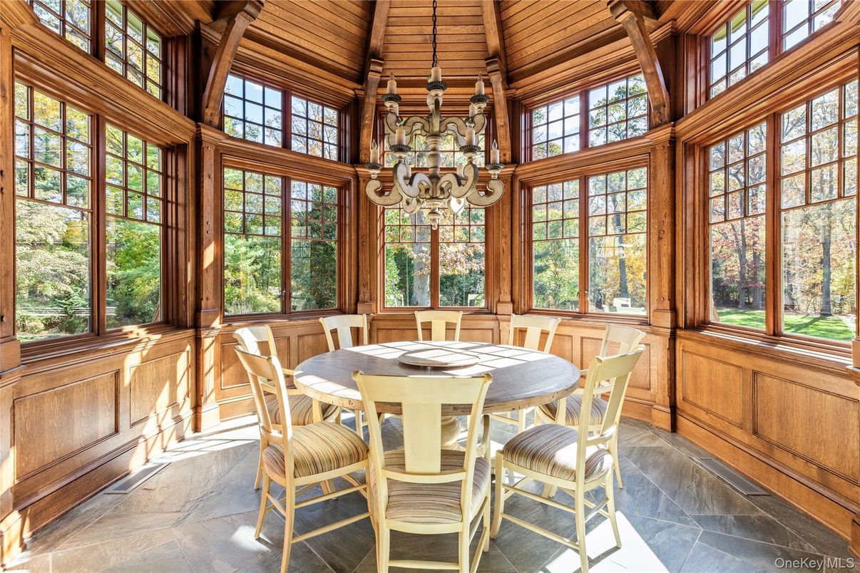 Chandelier, Dining room, Interior, Sun Room, Wooden Ceilings