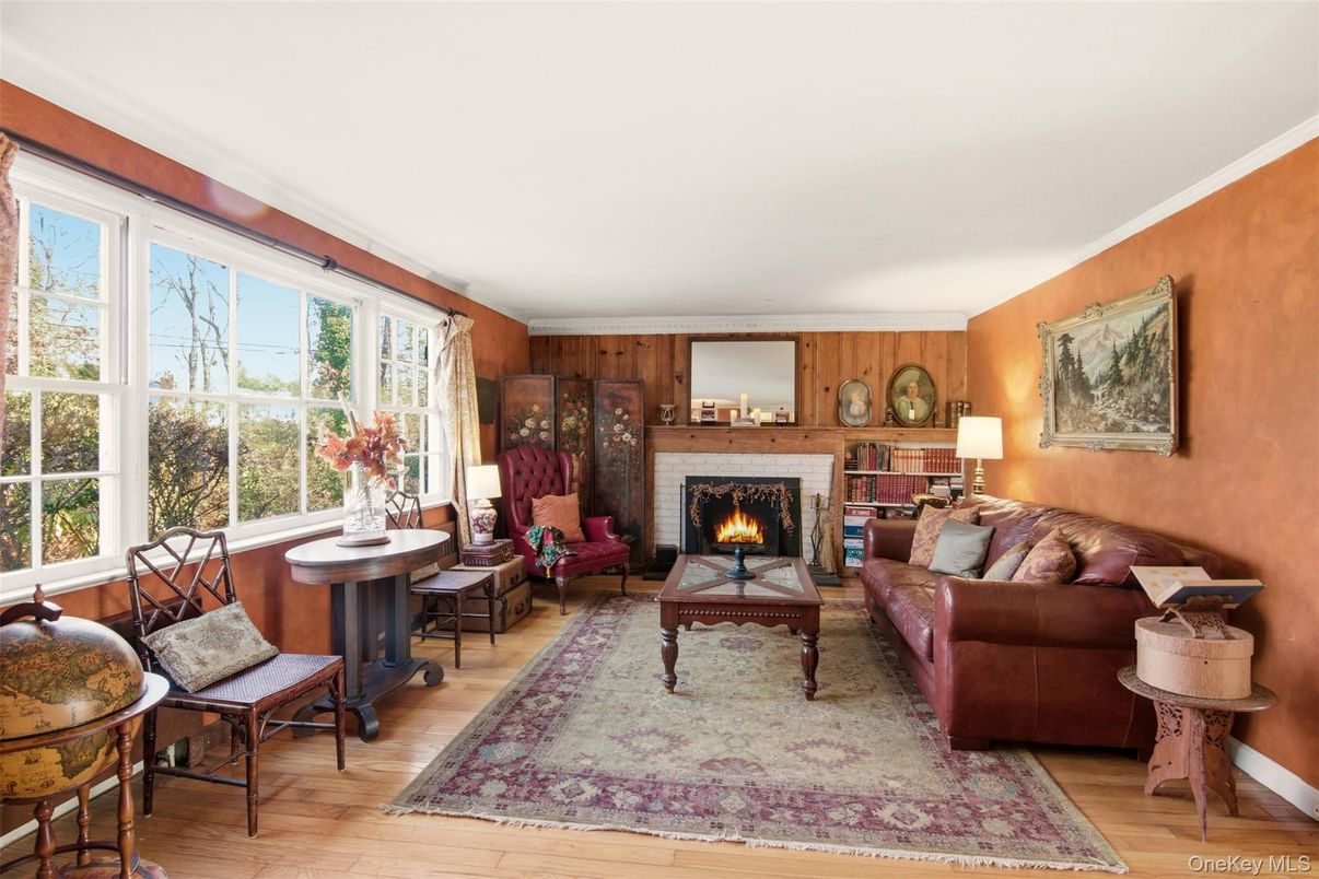 Fireplace, Interior, Living room, Wood Texture Flooring, Wooden Walls