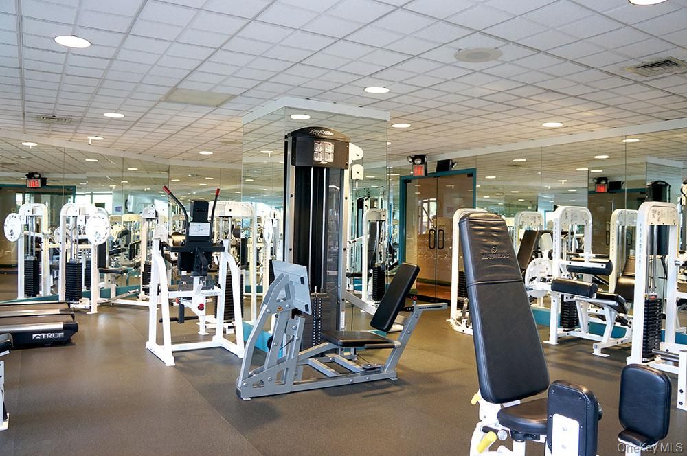 Fitness Equipment, Gym, Interior, Recessed Lighting