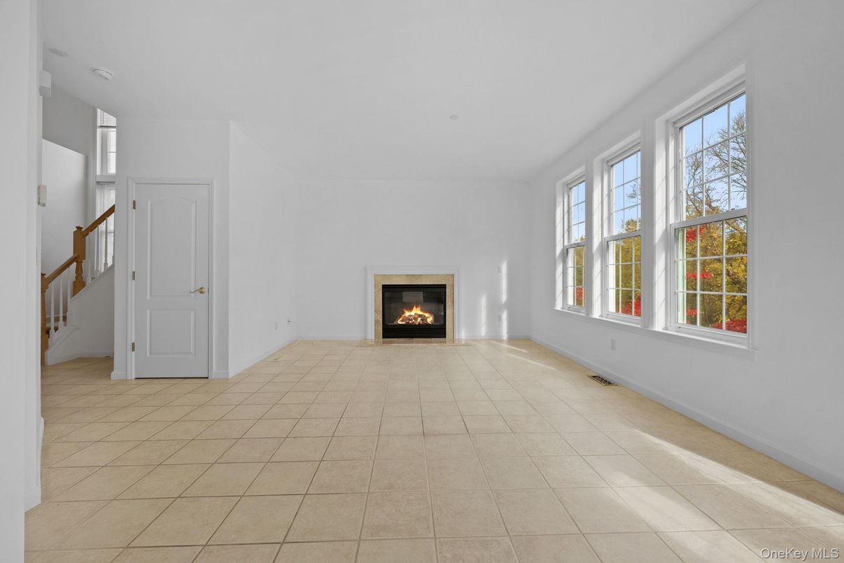 Empty room, Fireplace, Interior
