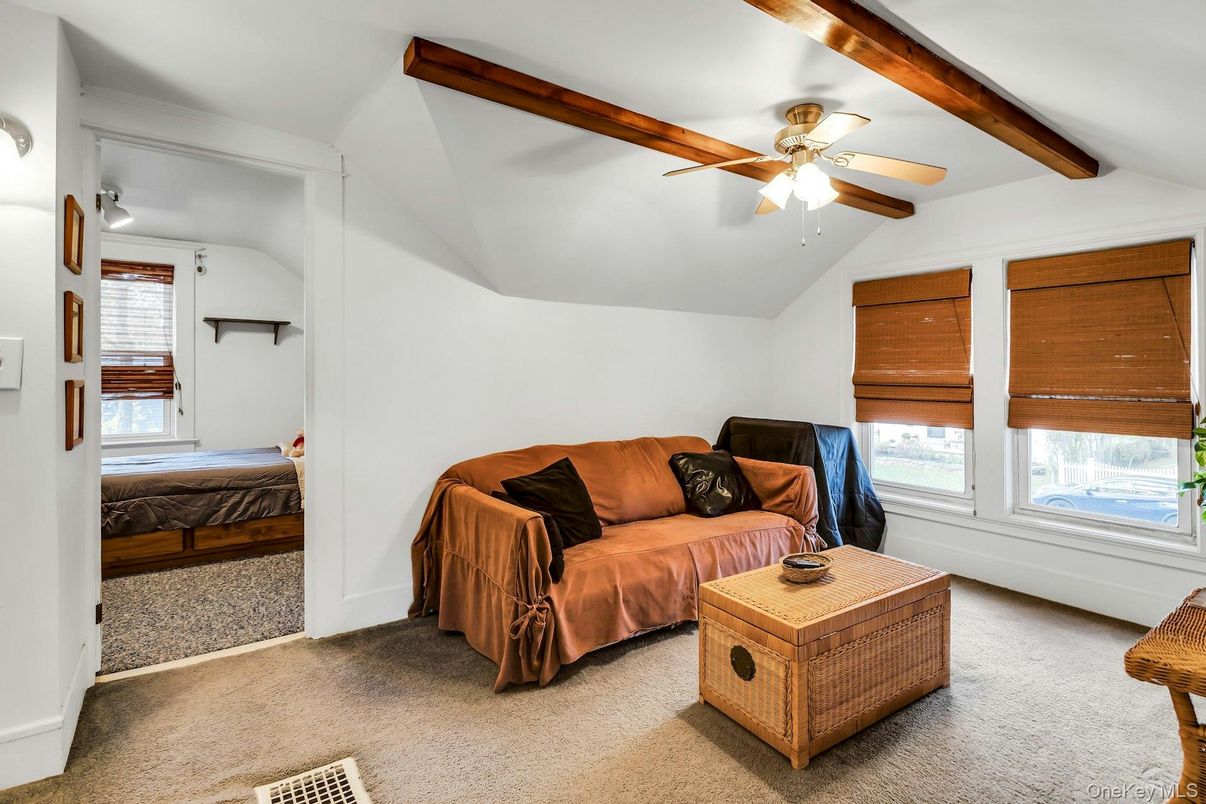 Bedroom, Interior, Wooden Beams