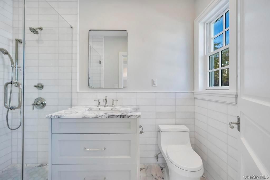 Bathroom, Glass Shower, Interior, Marble