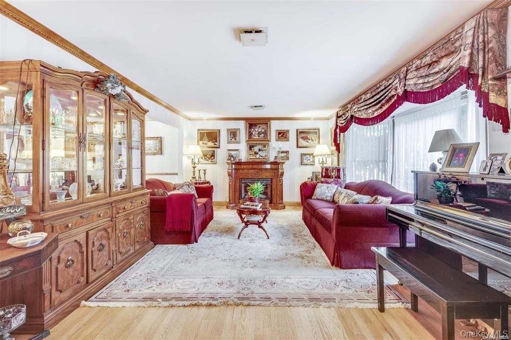 Fireplace, Interior, Living room, Piano, Wood Texture Flooring