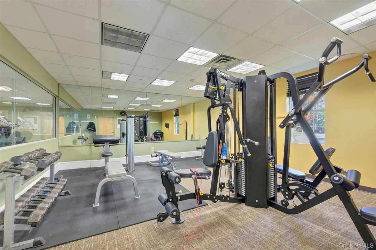 Fitness Equipment, Interior, Recessed Lighting