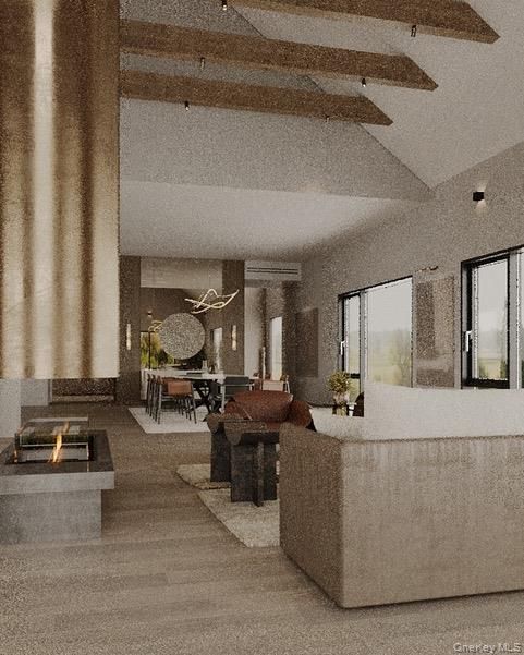 Interior, Living room, Wooden Beams