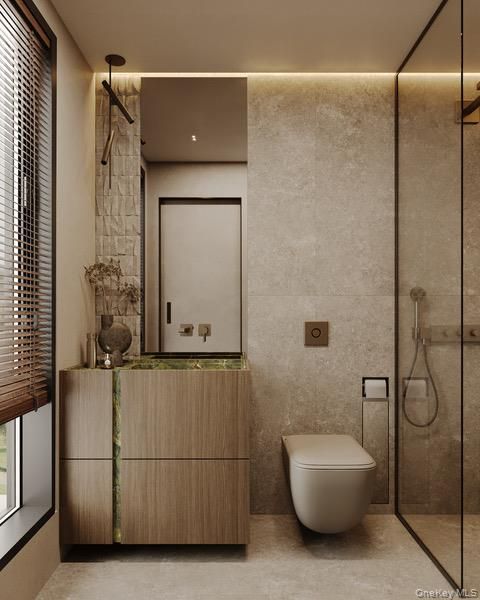 Bathroom, Glass Shower, Interior
