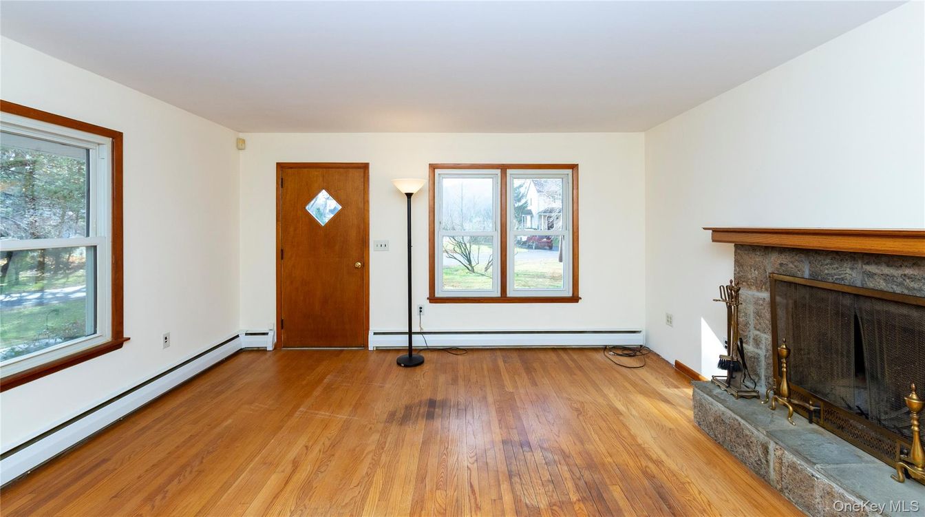 Empty room, Fireplace, Interior, Wood Texture Flooring