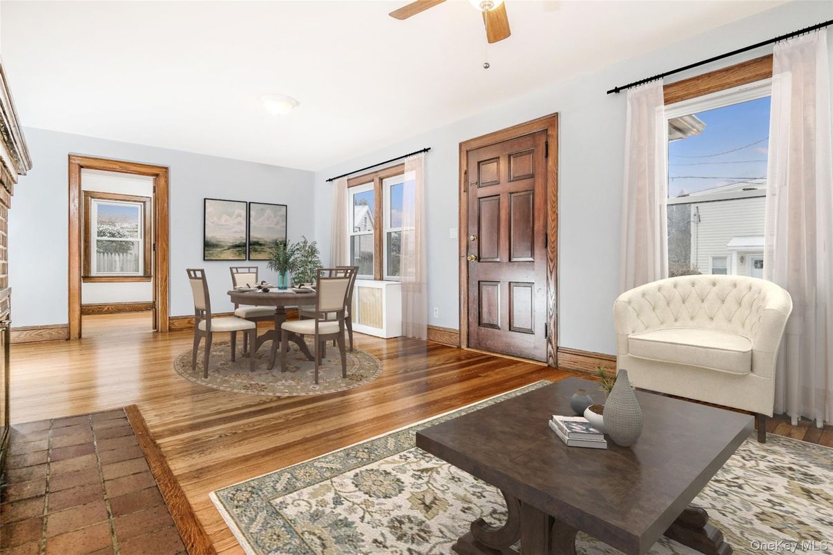 Dining room, Interior, Wood Texture Flooring