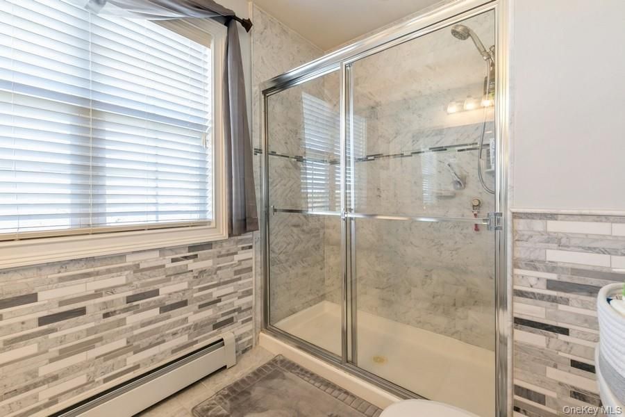 Bathroom, Glass Shower, Interior, Marble Walls
