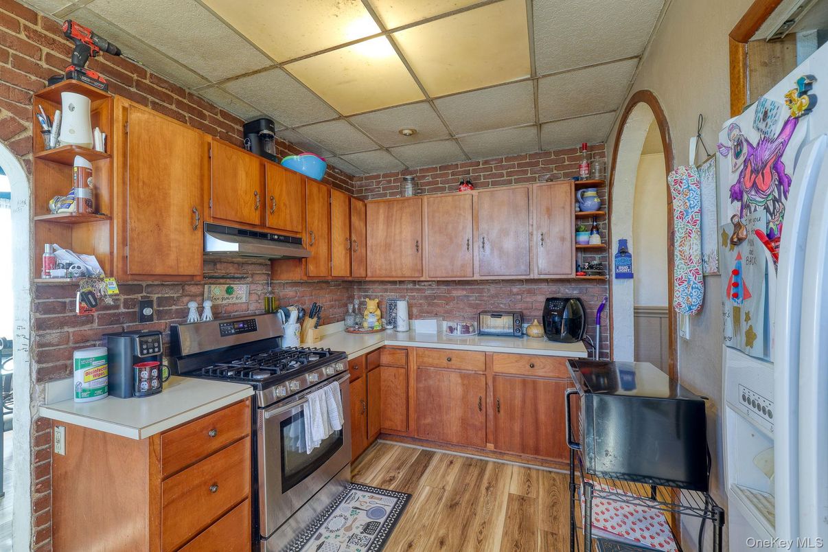 Interior, Kitchen, Wood Texture Flooring