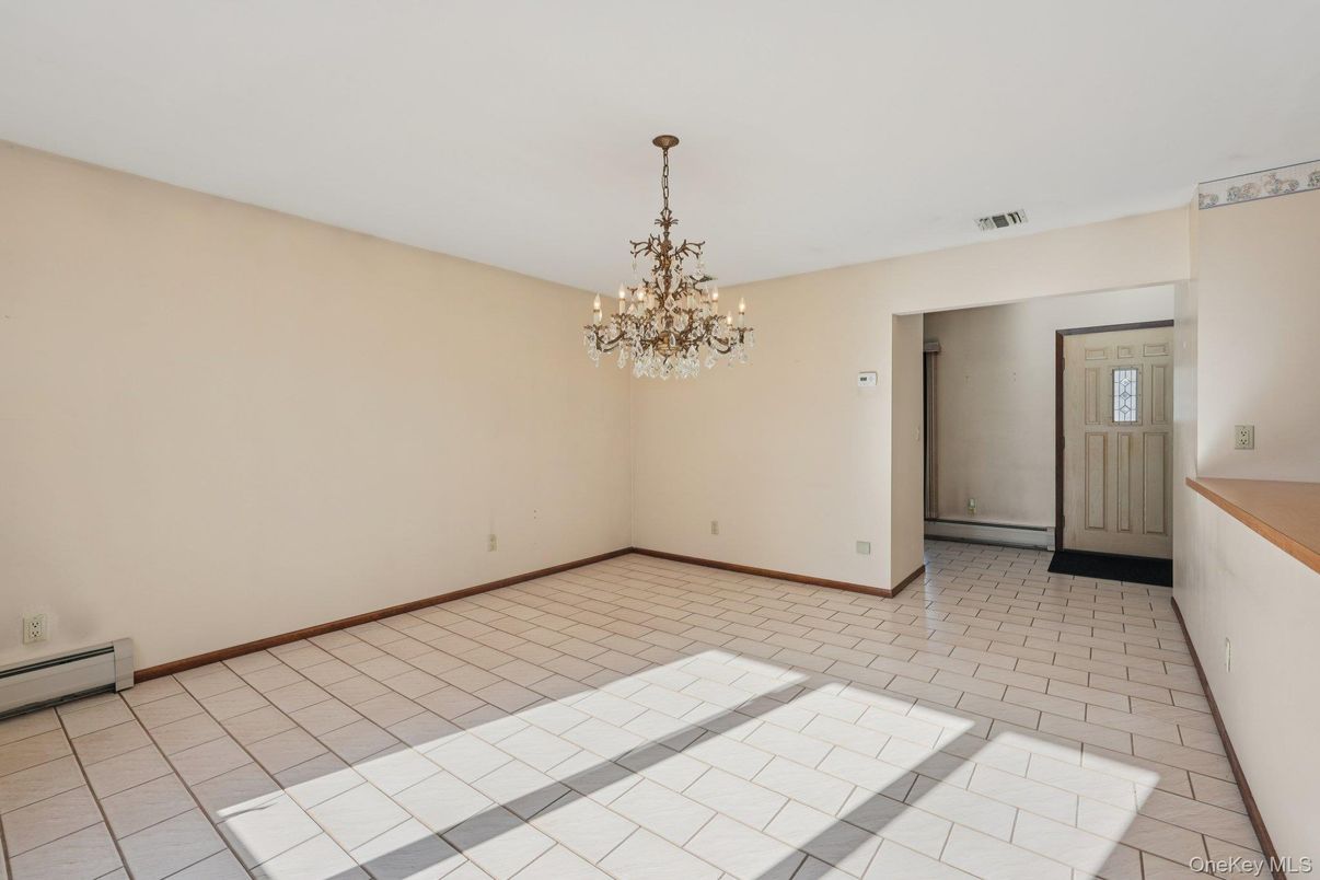 Chandelier, Empty room, Interior