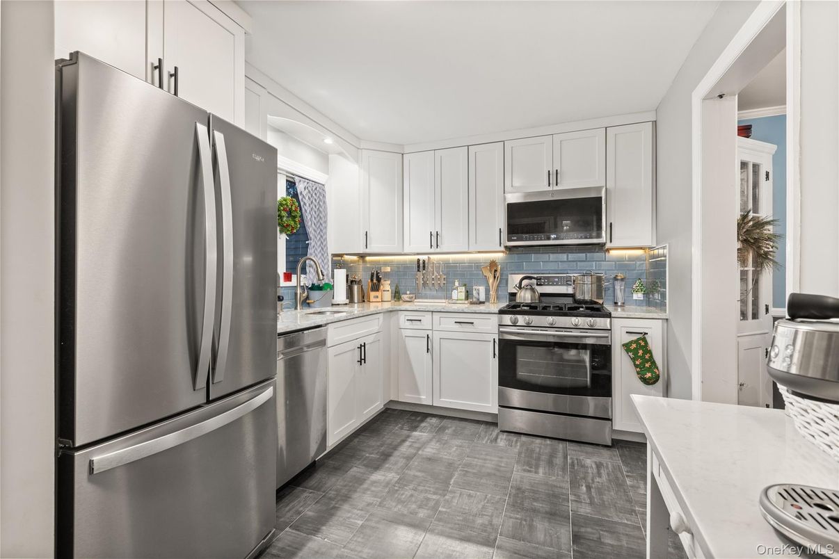 Interior, Kitchen, Recessed Lighting, Stainless Steel Appliances