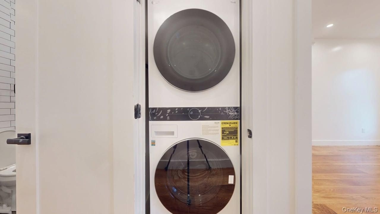 Interior, Recessed Lighting, Utility Closets, Washer, Wood Texture Flooring