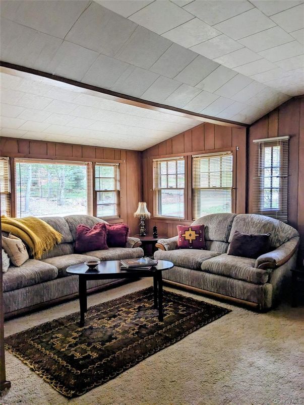 Interior, Living room, Wooden Walls