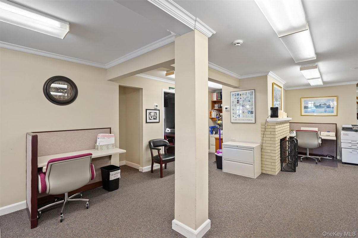 Fireplace, Home Office, Interior