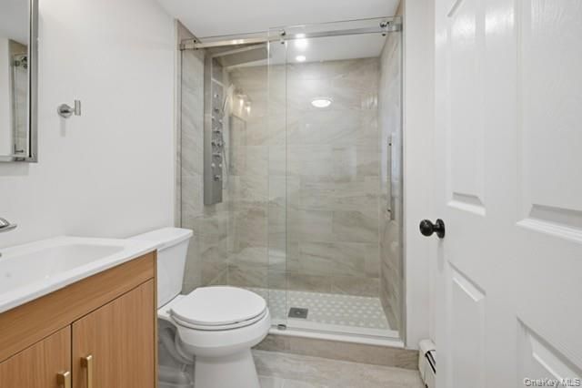 Bathroom, Glass Shower, Interior, Marble Walls, Recessed Lighting