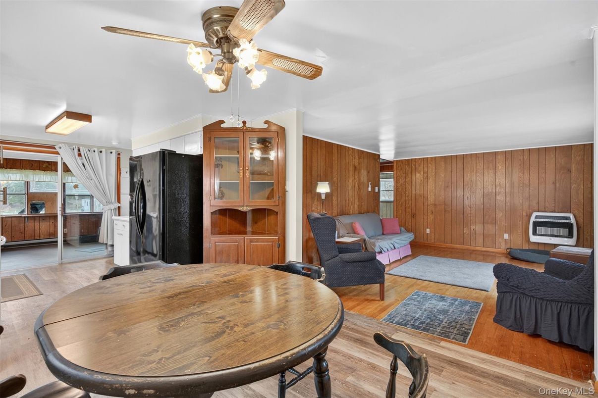 Dining room, Interior, Living room, Wood Texture Flooring, Wooden Walls