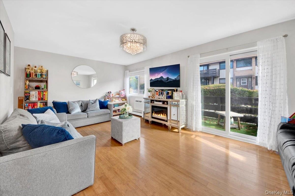 Chandelier, Fireplace, Interior, Living room, Wood Texture Flooring