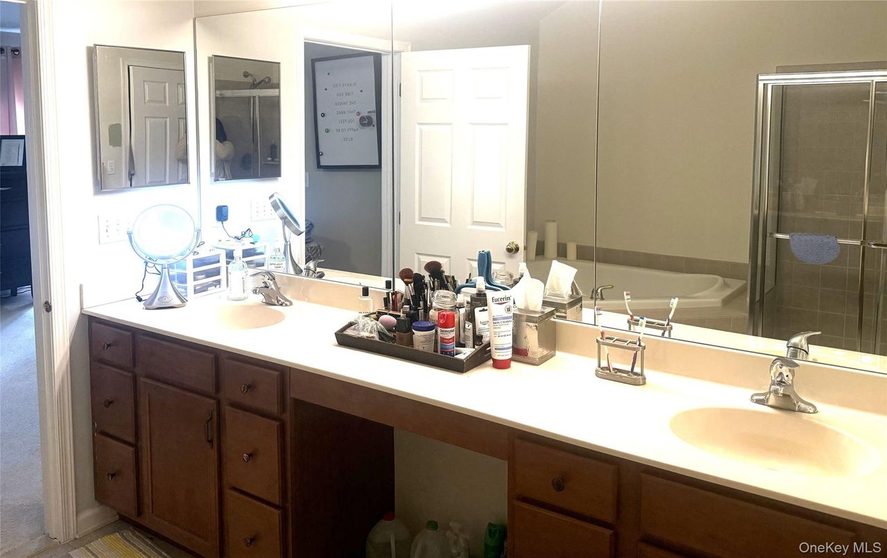 Bathroom, Dual Sink Vanities, Glass Shower, Interior