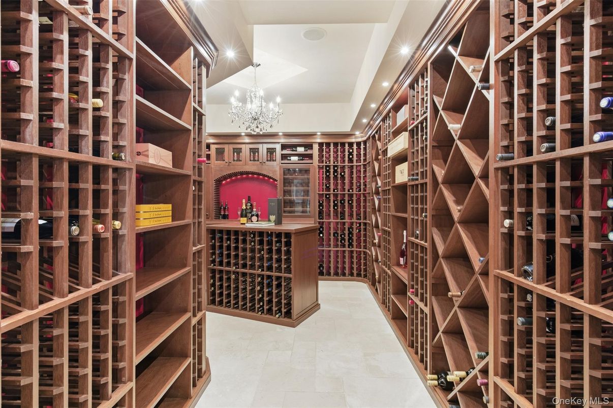 Chandelier, Interior, Recessed Lighting, Wine Storage