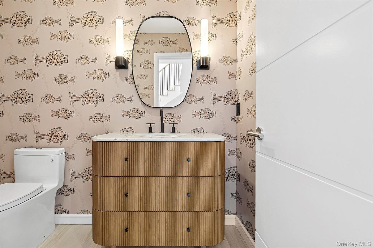 Bathroom, Interior, Wood Texture Flooring