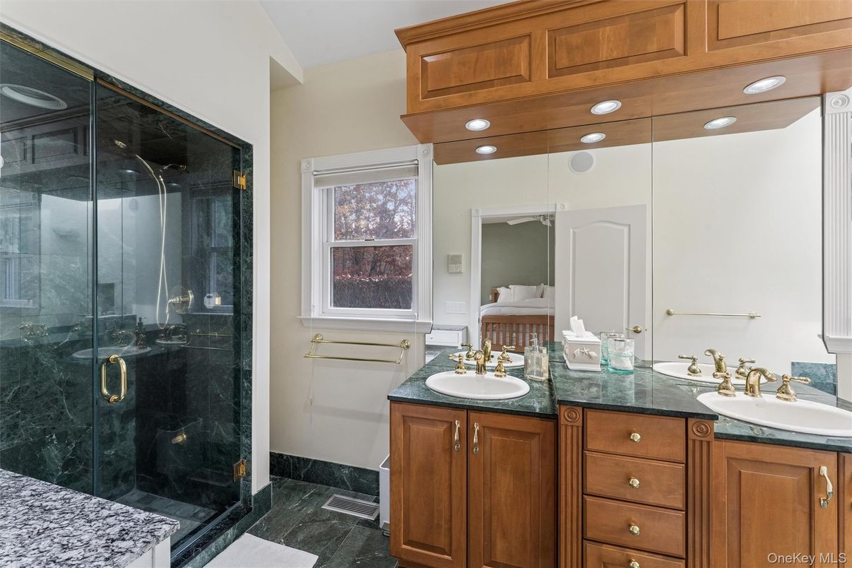 Bathroom, Dual Sink Vanities, Glass Shower, Interior