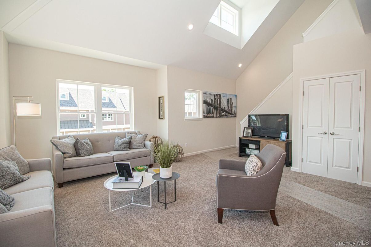 Interior, Living room, Recessed Lighting