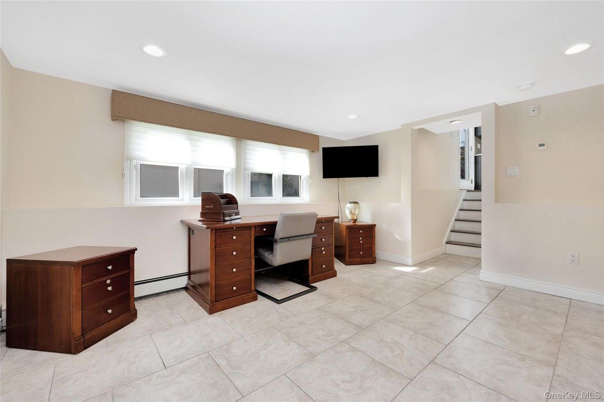 Home Office, Interior, Recessed Lighting