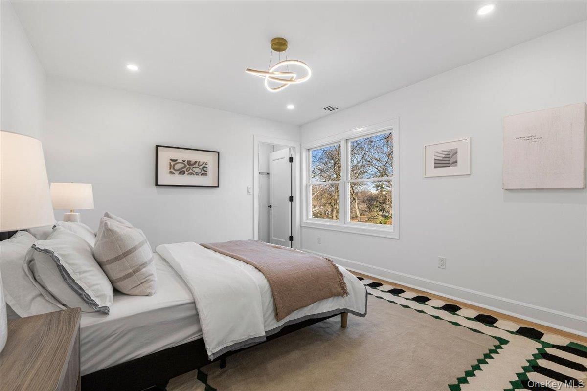 Bedroom, Interior, Pendant Lights, Recessed Lighting